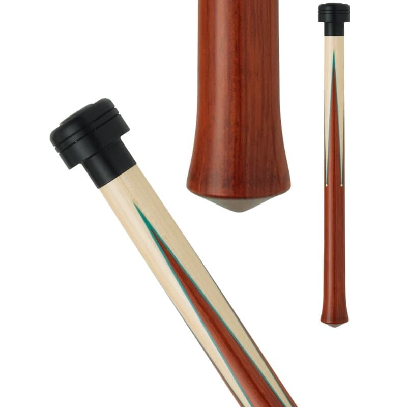 Official product view of the Lucasi L2000JC jump pool cue with close-up details