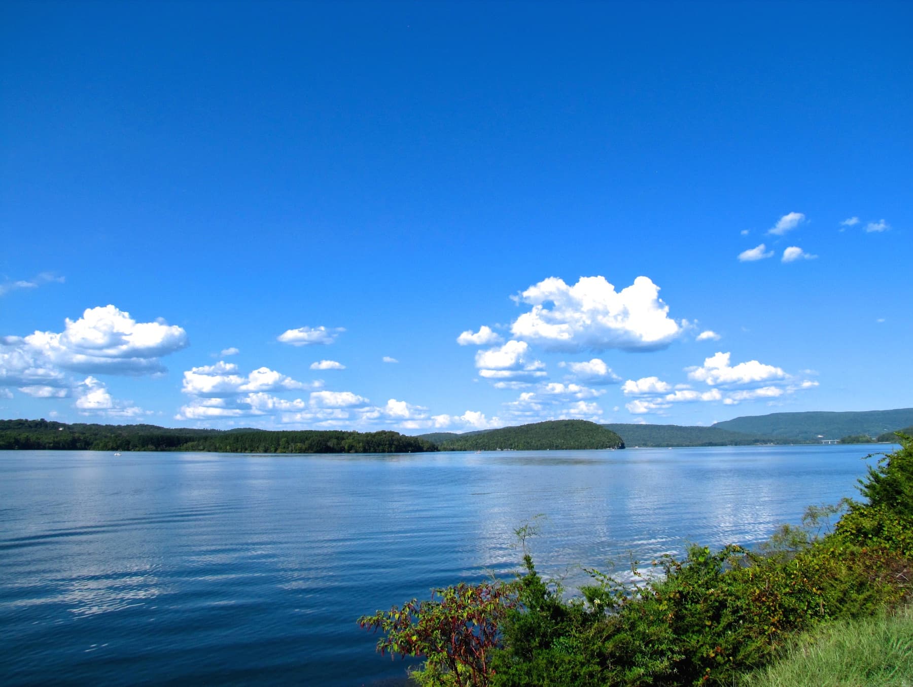 Nickajack Lake in Tennessee, where the guided sunset kayak experience takes place