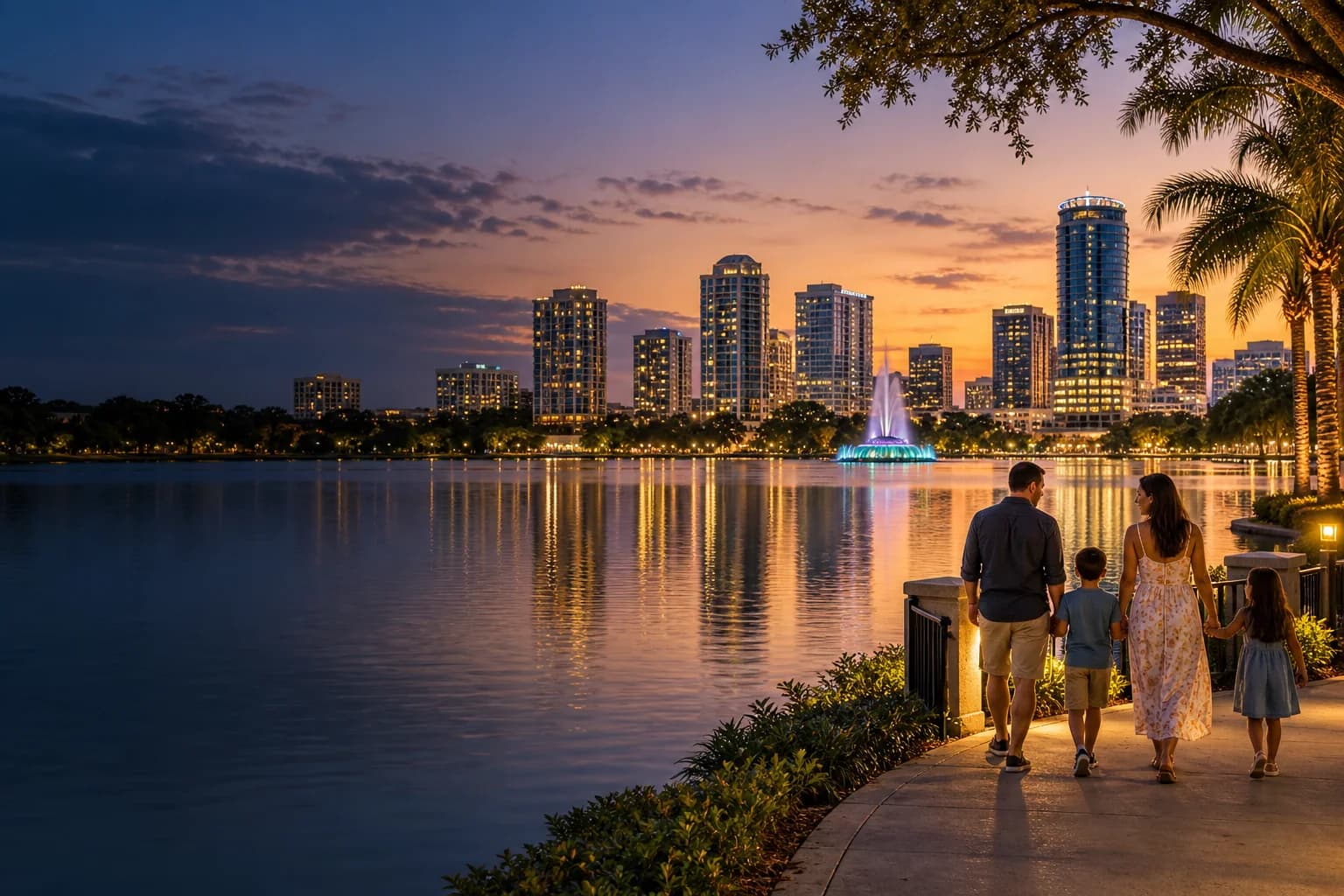 Orlando destination skyline and city atmosphere