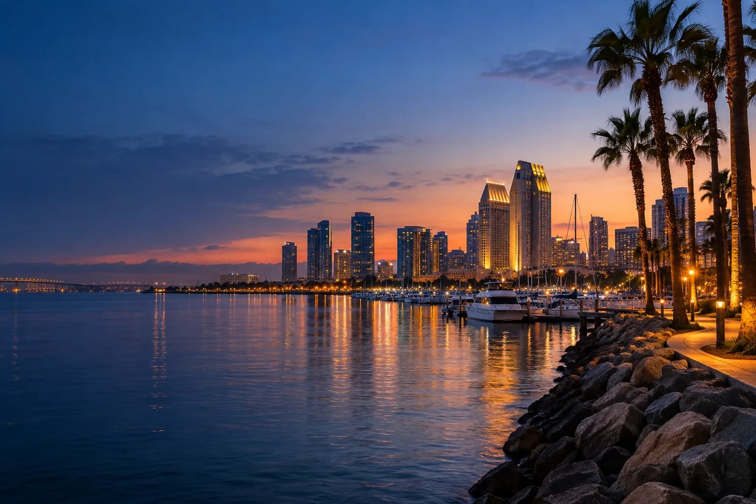 San Diego destination skyline and city atmosphere
