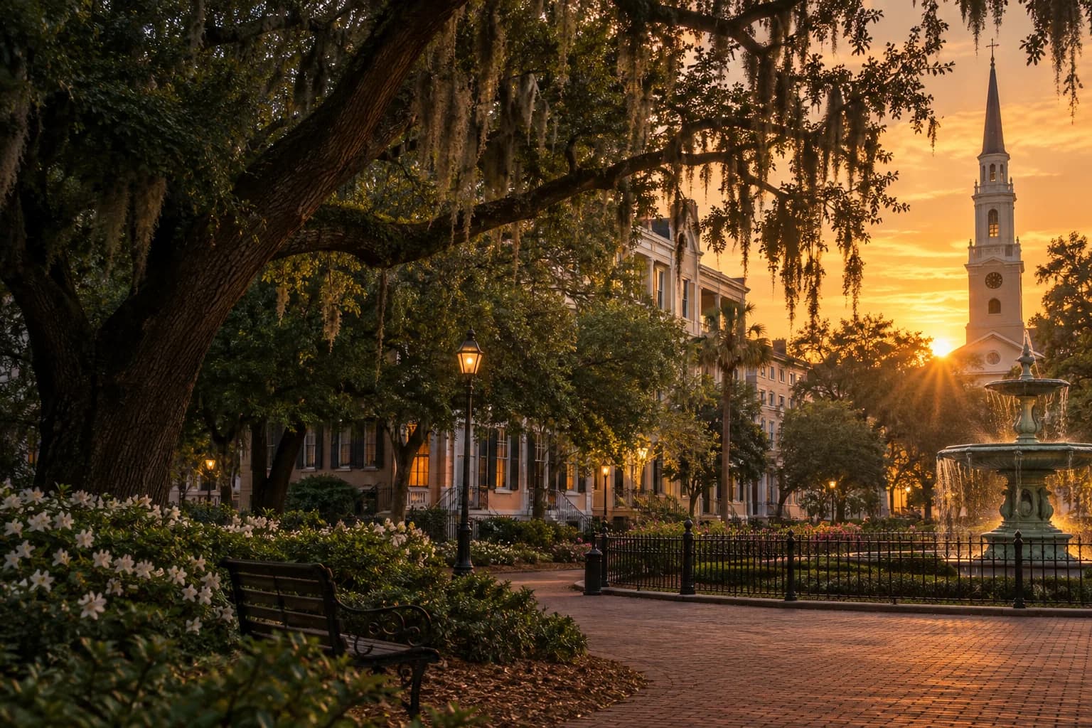 Savannah destination skyline and city atmosphere