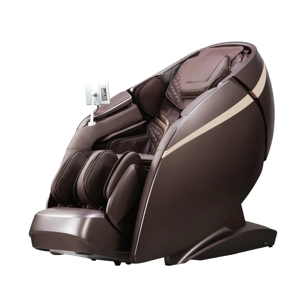 Official front product view of the brown Osaki DuoMax massage chair